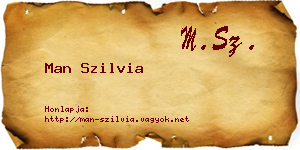 Man Szilvia névjegykártya